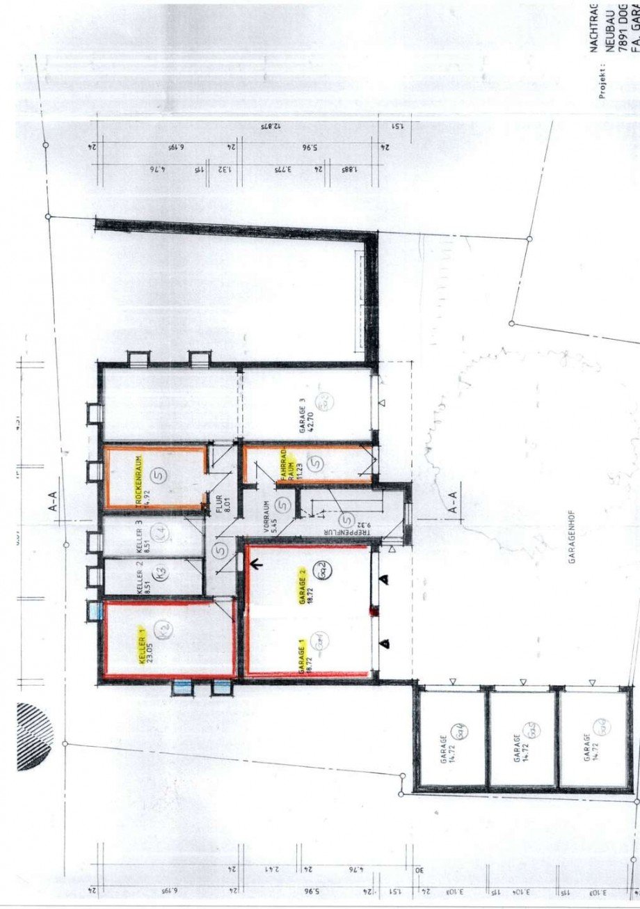 Grundriss Kellergeschoss Etagenwohnung Dogern