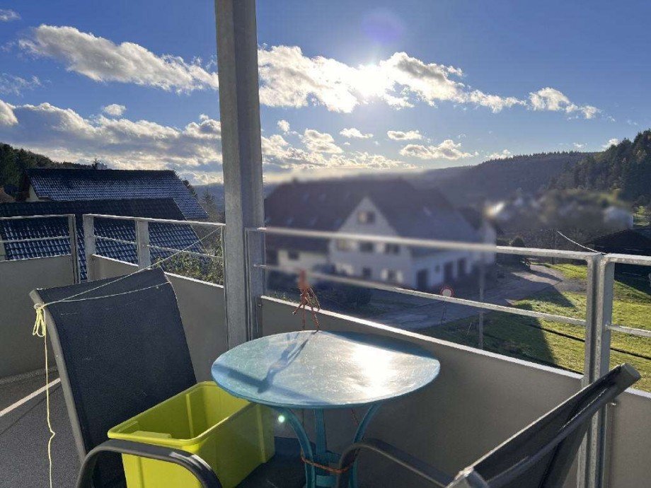 Balkon mit sch�ner Aussicht Etagenwohnung Bonndorf im Schwarzwald
