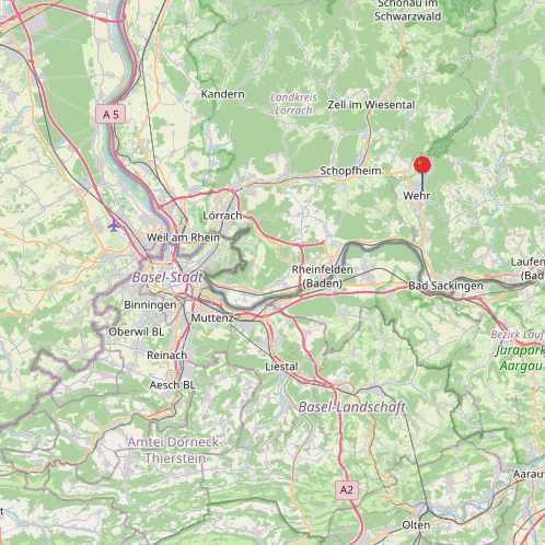 Schnell ist man in Basel Land und Basel Stadt Doppelhaush�lfte Wehr
