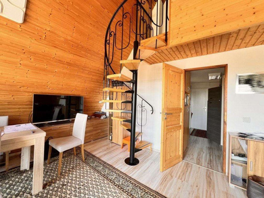 Wendeltreppe zum Studiozimmer Ferienhaus Herrischried