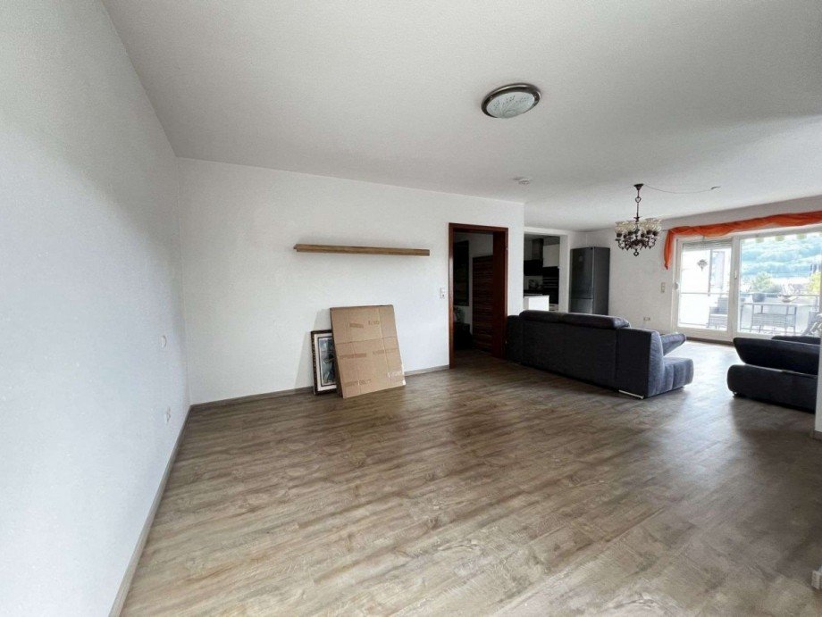 Der Schlafbereich, derzeit als offener Raum Etagenwohnung Bad S�ckingen