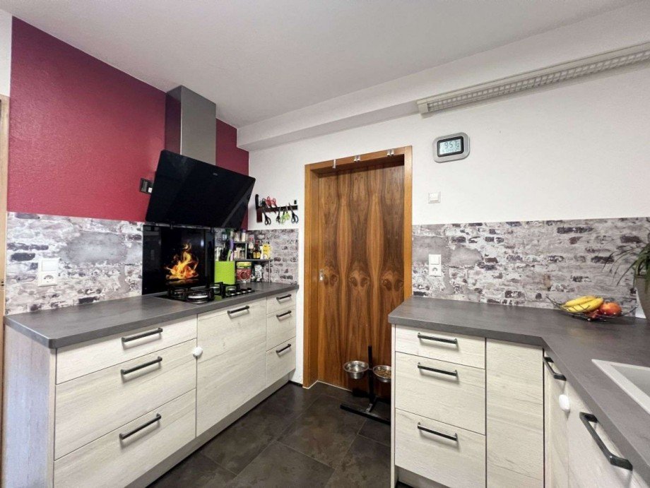 K�che mit Einbauk�che Wohnung Mittelgeschoss Mehrfamilienhaus St�hlingen