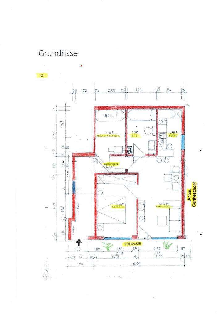 Grundriss EG Ferienhaus Herrischried