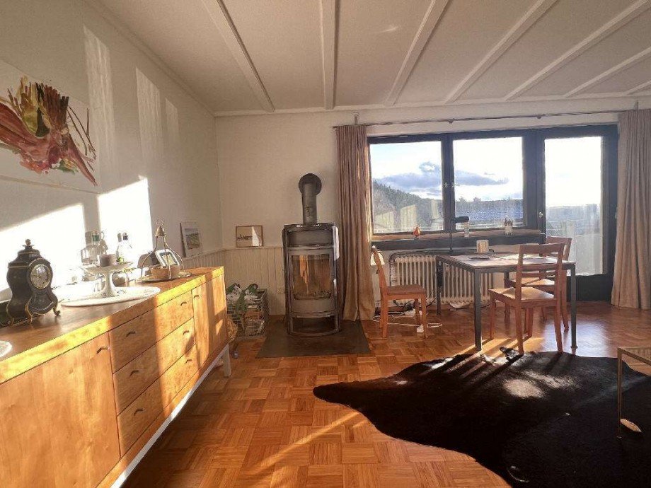 Helles Wohnzimmer Etagenwohnung Bonndorf im Schwarzwald