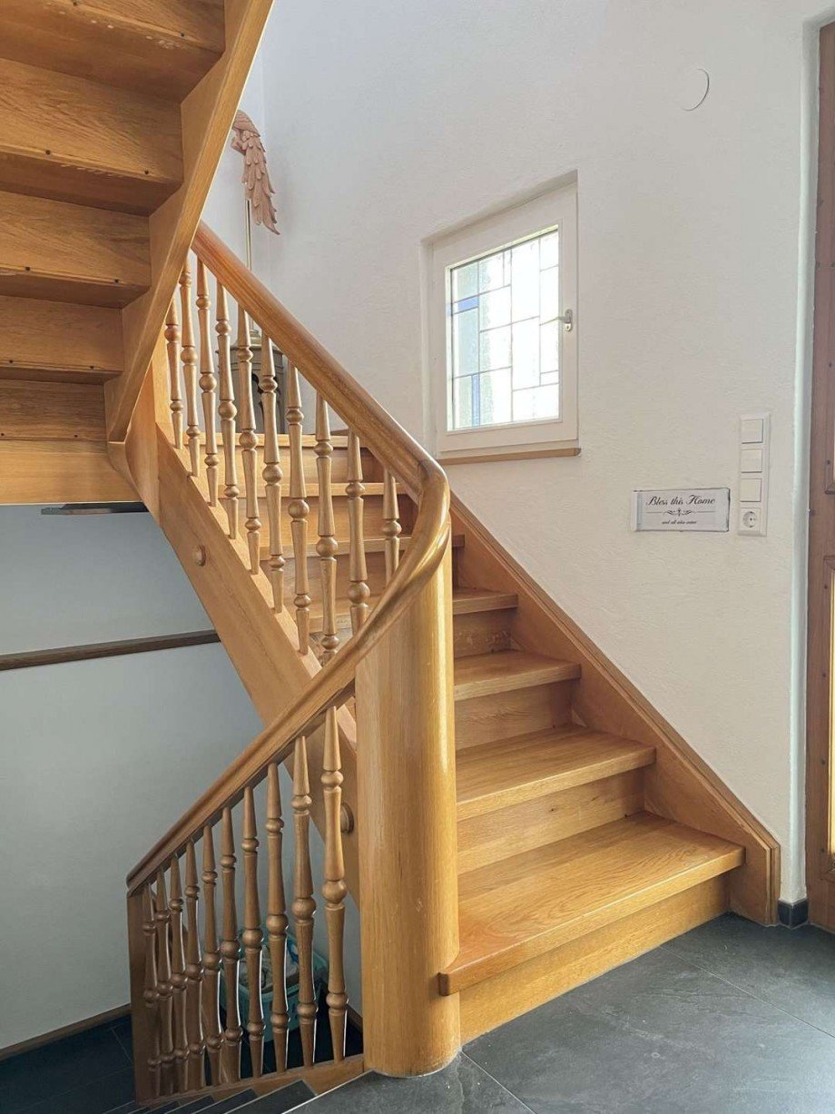 Schicke, originale Holztreppe von 1959 Einfamilienhaus Lauchringen