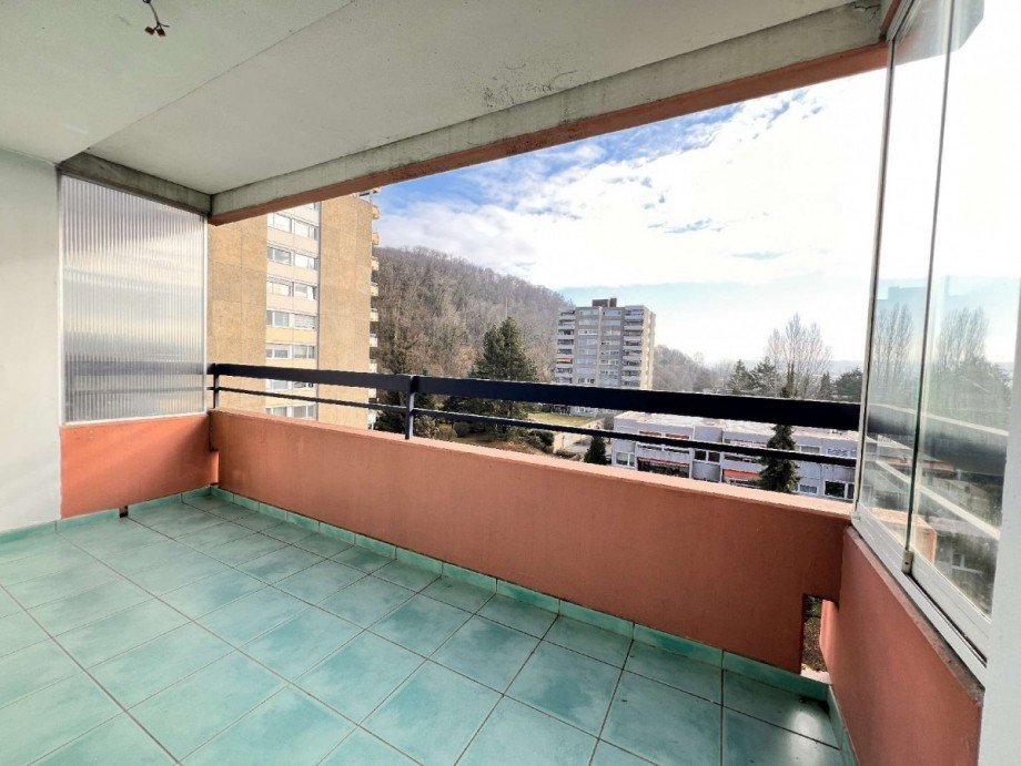 gro�er, �berdeckter Balkon Etagenwohnung Grenzach-Wyhlen