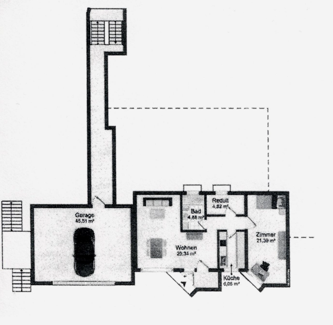 50133 Grundriss ELW Sockelgeschoss1 Einfamilienhaus Wehr