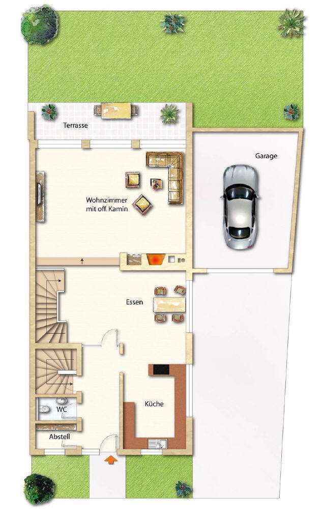 Grundriss EG Einfamilienhaus Laufenburg (Baden)