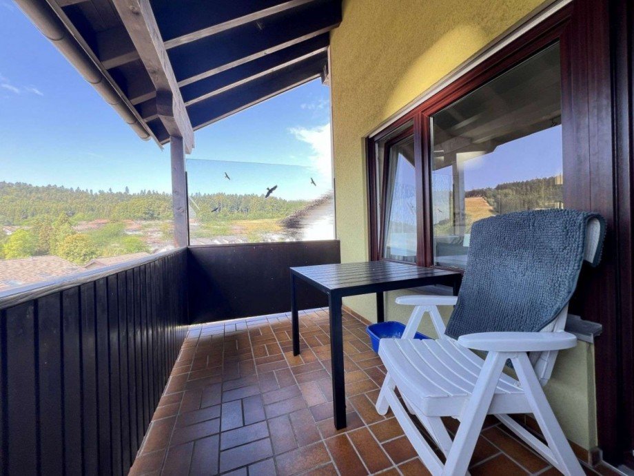 Balkon mit Aussicht und Windschutz Maisonettewohnung Herrischried