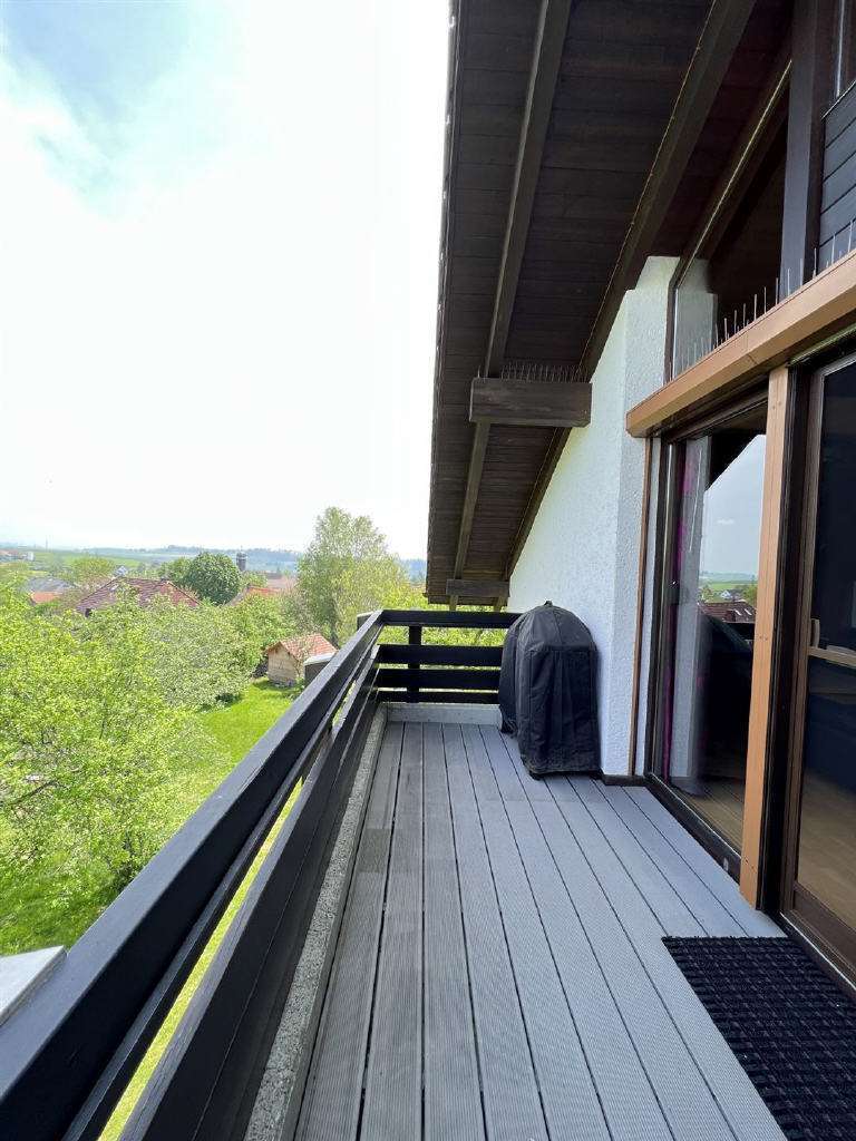 Balkon DG1 nach S�dosten Maisonettewohnung �hlingen-Birkendorf